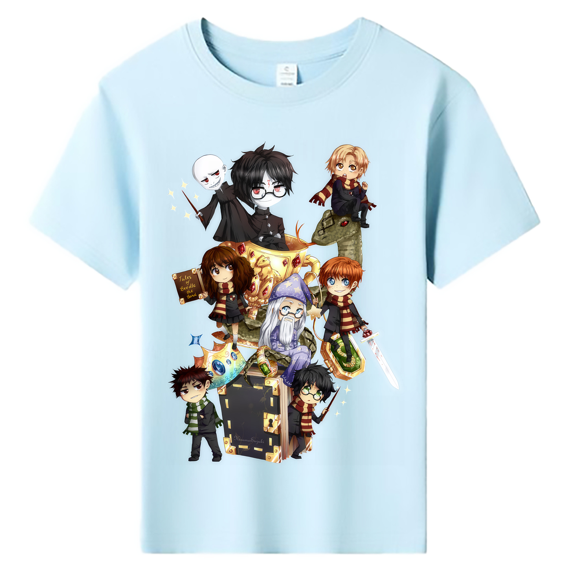 （画像用） Harry Potter ハリー・ポッターシリーズ 綿100％キッズTシャツ（フロントプリント）